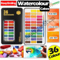 Keep Smiling Water Colours Cake Paint 36 Color Box For Professional Watercolor Painting - Water Color.