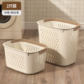 Household dirty clothes basket large-capacity bathroom bathing and clothing artifact internet celebrity bathroom clothes storage basket bucket. 