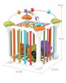 Baby Montessori Toy 2 Years Shape Sorter Toy Sensory Sorting Toys Motor Training Games Kids Educational Toys For Baby 1 2 Years.