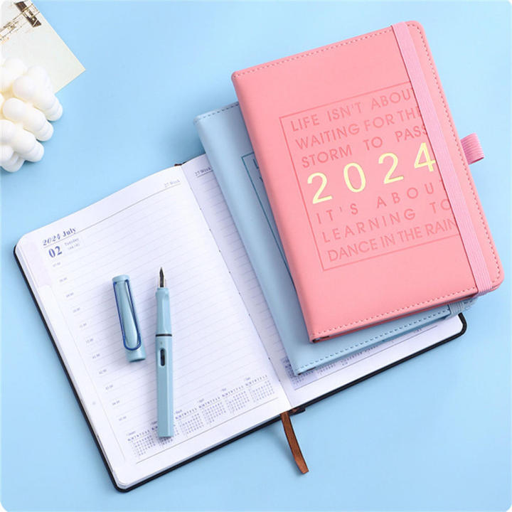 2024 Notebook Budget A5 Portable Diary Journal for Office School Work Personal Creativity Student