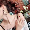 Korean Geometric Earrings for Women, Jewelry Long Matte Pendant Ear Rings for Girl, Elegant Earrings Female for Party, Dating, Weddings, Ceremony, Birthday Gift.