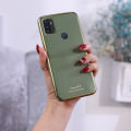 For OPPO A53 Case Silicone Soft Back Covers Electroplated Avocado Green Glitter Full Protector For s OPPO A53 Back Cover. 