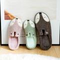 Winter House Women Fur Slippers Soft Memory Foam Sole Cute Cartoon Fox Bear Bedroom Ladies Fluffy Slippers Couples Plush Shoes. 