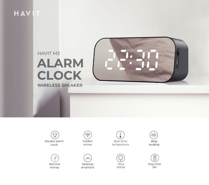 Havit%20M3%20Alarm%20Clock%20Smart%20Wireless%20Speaker%20-%20Image%207