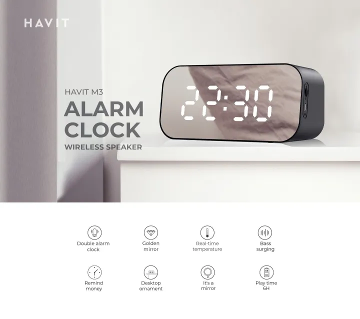 Havit%20M3%20Alarm%20Clock%20Smart%20Wireless%20Speaker%20-%20Image%207