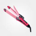 Digital Hair Straightener and Curling Iron KM 1298 - Pink. 