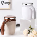Portable Automatic Magnetic Stirring Coffee Mug Rechargeable 304 Stainless Steel Electric Mixing Cup Self Mixing Coffee Tumbler. 