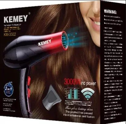 Kemei KM-3322 Hair dryer 3000W 2 in 1 for Men and Women