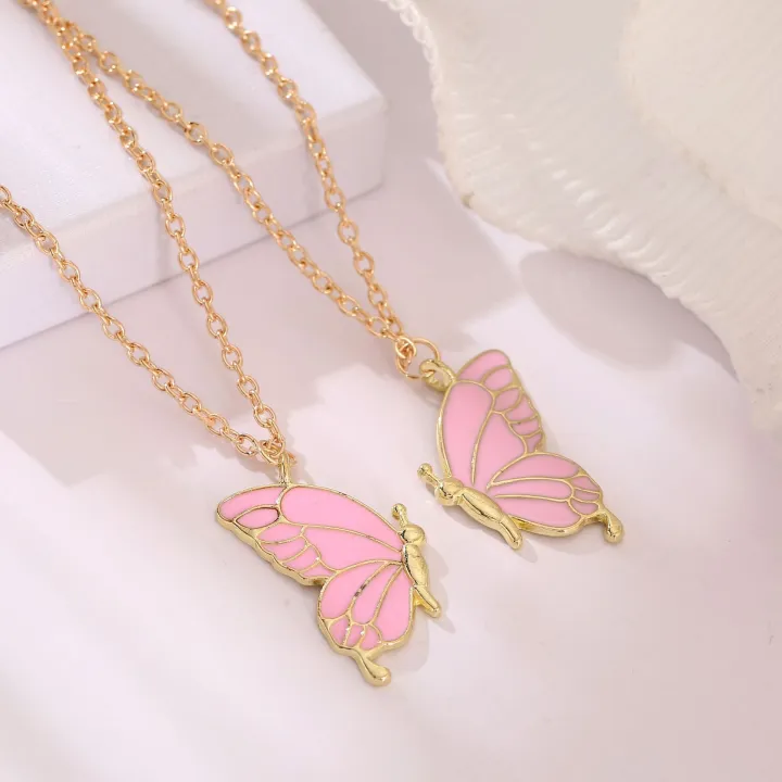 Trendy%202%20Pcs/set%20Butterfly%20Necklace%20for%20Couple%20Gift%20-%20Butterfly%20Pendant%20Card%20Necklaces%20for%20Girls%20Simple%20Stylish%20-%20Chain%20Necklace%20for%20Women%20New%20Collection%20-%20Gifts%20for%20Best%20Friend%20-%20Image%205