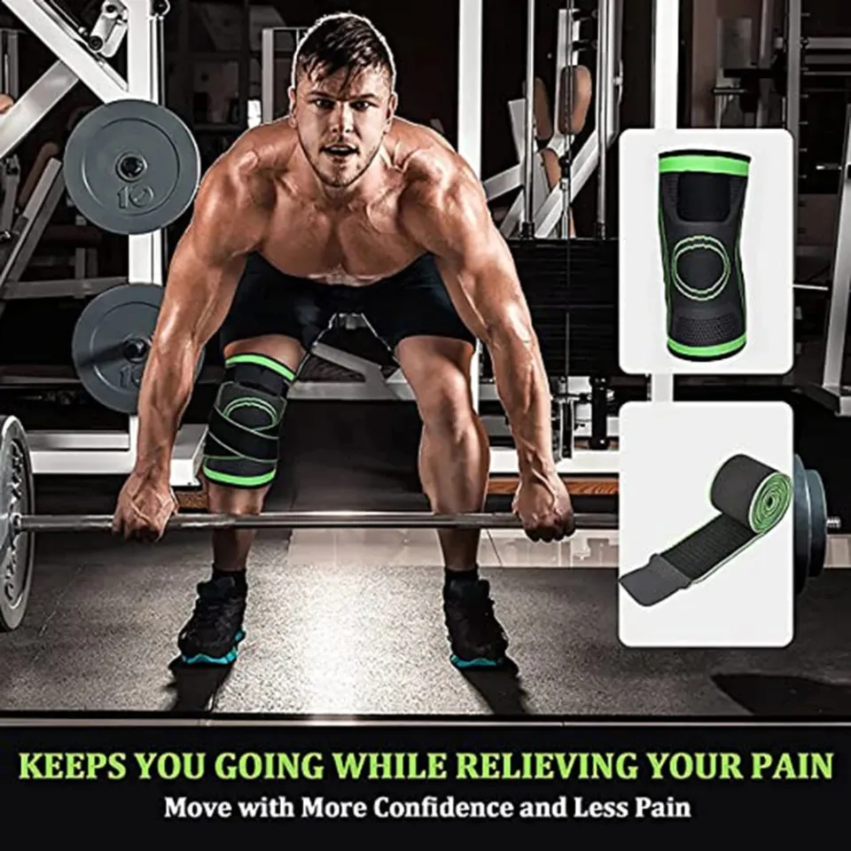 Knee Compression Sleeve Brace – Support For Gym, Running, Arthritis Relief, Unisex Black