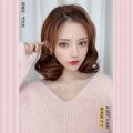 Fanov Hair Short Curly Women Clip In Hair Extensions High Tempreture U PART Synthetic Hair Piece for Woman and Girl.