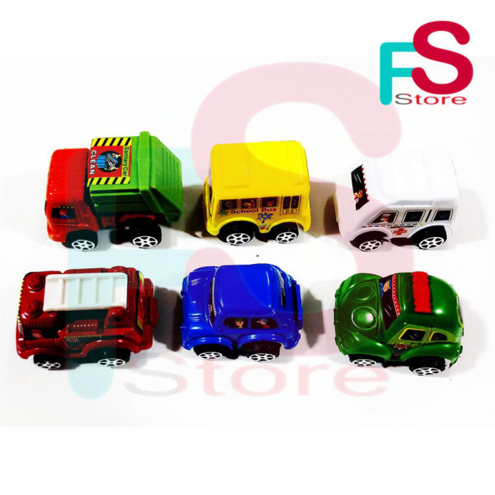 ছোট গাড়ি ছোট খেলনা গাড়ি 6 পিস - baby toys