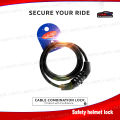 Motorcycle Helmet Lock with Number Combination – Anti-Theft Security Lock & Secure Your Helmet with Easy Combination.