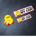 Do Not Touch My Car I Choose Violoence Peach Love Duck Stickers for Auto Truck Decals Motor Side Body Tank Window Decal Applique. 