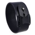 Modyle Punk Vintage Men Genuine Leather Bracelets Wide Black Brown Cuff Wrap Bracelets Bangles for Women Men Jewelry Gifts. 