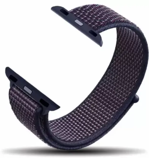 42mm Sport Woven Nylon Loop Strap For Wrist Bracelet Adjust Nylon Fabric Strap For Smartwatch