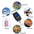 Digital Hanging Scale with Battery – 50kg Capacity, LCD Display, Fast Response & Portable Weighing Hook. 