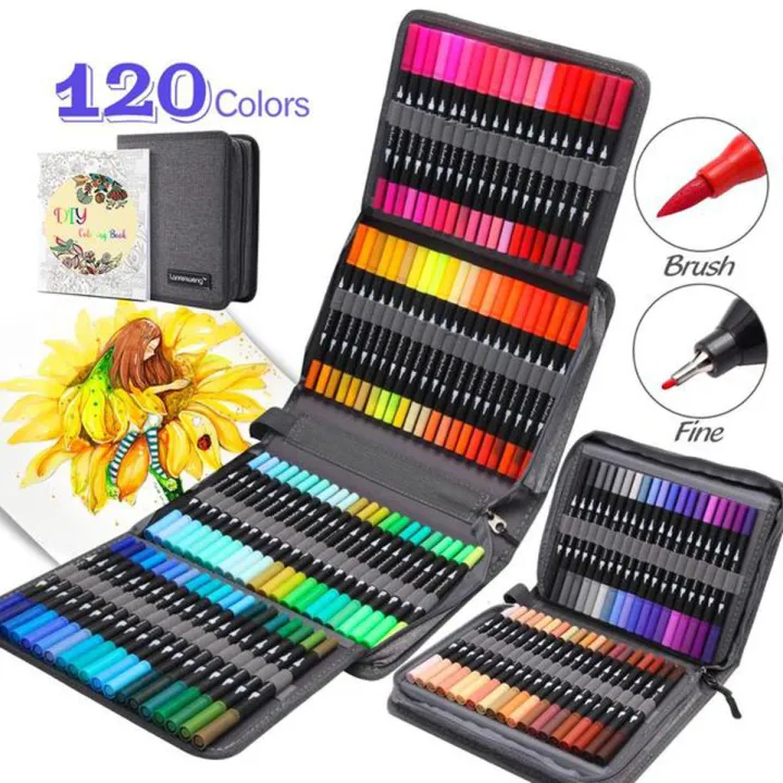 ZSCM%2012to160%20Color%20Brush%20Painting%20Sketch%20Writing%20Calligraphy%20Fine%20Tip%20Pen%20Set%20Package%20Lettering%20Marker%20Pen%20Sketch%20Marker%20Pen%20-%20Image%202