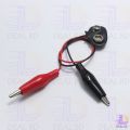 DC 9V Battery Clip Connector Lead Socket 6F22 Battery Holder Snap 9 Volt With Dual Alligator Clip For Arduino DIY. 