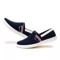 Superlative Versatility - Trendy Black-Blue Canvas Sneakers | M001 - Avant-garde Men's Fashion. 