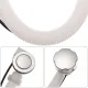 Chrome Round Connection Bathroom Kit Bathtub Drain Tube Bath Overflow Concealed Waste Pipe. 