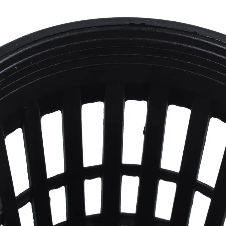 20pcs%203%20inch%20Heavy%20Duty%20Mesh%20Pot%20Net%20Cup%20Basket%20Hydroponic%20Aeroponic%20Planting%20Grow%20Clone%20Black%20-%20Image%203