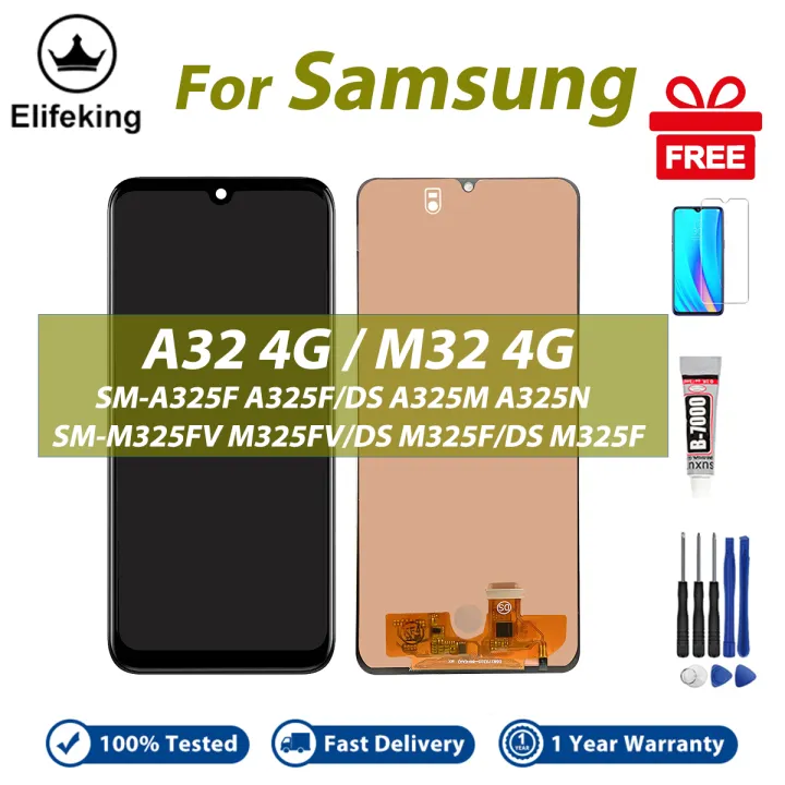 LCD%20No%20Frame%20For%20Samsung%20Galaxy%20A32%204G%20A325%20M32%204G%20M325%20Display%20Touch%20Screen%20Digitizer%20Assembly%20Replacement%20Parts%20-%20Image%202