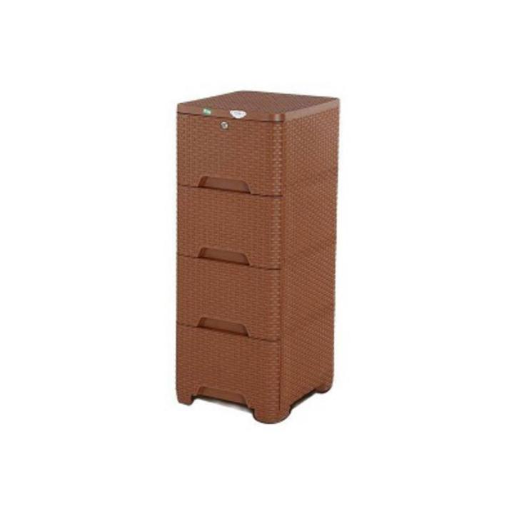 Cane Closet 4 Drawer Wardrobe