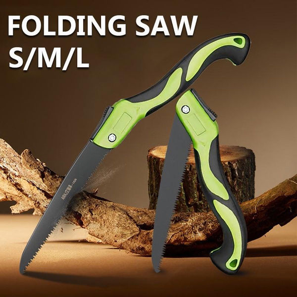 Foldable Pruning Saw Folding Woodworking Saw Woodworking Cutting Tool Sharp Folding Handle SK7 Steel Camping Hand Saw (180mm/210mm/250mm/300mm Optional)