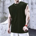 Summer Plain Mens Fitness Singlets Loose Mesh Tops Bodybuilding Tank Top Men Gym Clothing Sporting Oversized Muscle shirt BunnyGarden.