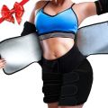3 in 1 Waist Trainer Thigh Trimmer Sweat Sauna Body Shaper Weight Loss Cincher Fat Burn Shapewear Belt Thermal Sheath Fajas.