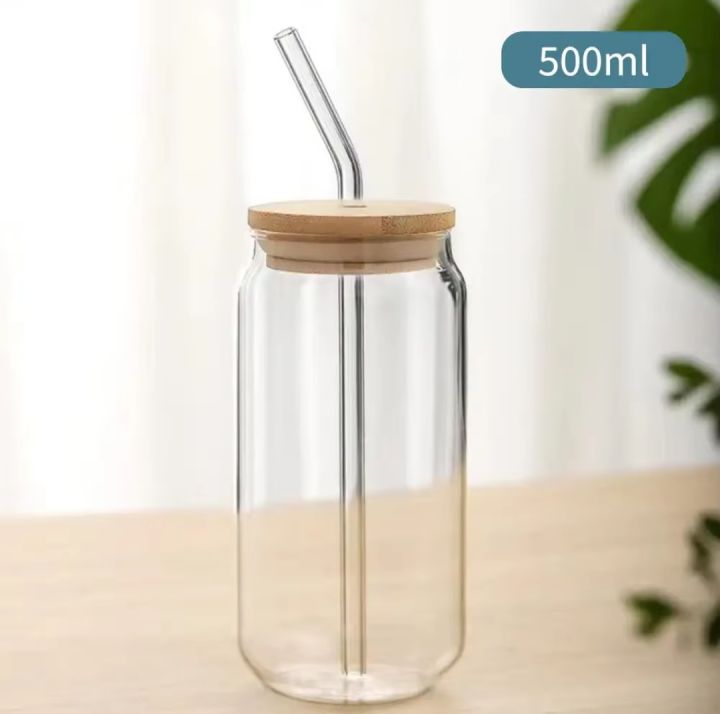 550ml%20Glass%20Cup%20With%20Lid%20and%20Straw%20Transparent%20Bubble%20Tea%20Cup%20Juice%20Glass%20Beer%20Can%20Milk%20Mocha%20Cups%20Breakfast%20Mug%20Drinkware%201Pcs%20-%20Image%205