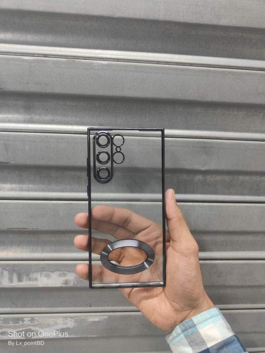 Samsung%20Galaxy%20S22%20Ultra%20Cover%20-%20Soft%20Color%20Borders%20Logo%20Hole%20With%20Camera%20Protection%20Clear%20Back%20Case%20-%20Image%204