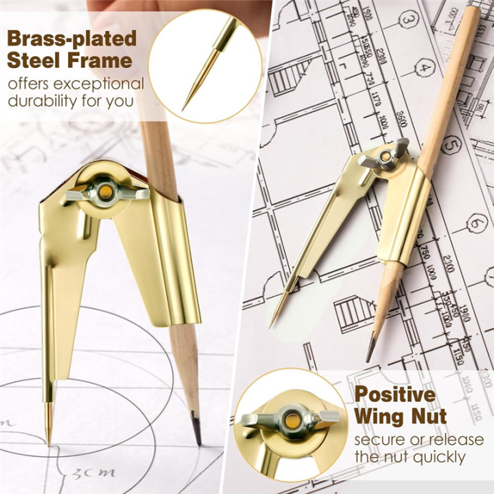 Pencil%20Compass%20and%20Scriber,%20Compass%20Scribe%20Tool,%20Woodworking%20Compass%20Scriber,%20Accurate%20Circle%20Compass%20Tool%20for%20Drawing%20-%20Image%203