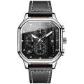 Square Skeleton Quartz Watch For Men.