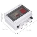 500V 63A Solar Combiner Box 30A 2P Circuit Breaker 40KA Arrester Device IP65 Waterproof PV Electrical Box PV Combiner Box. 