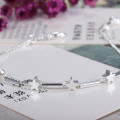 Fashionable Star Silver Plated Alloy Anklets for Girls Simple Fashion - Payel Nupur for Women New Collection - Anklet for Girls Stylish.