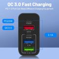 65W USB-C Wall Charger PD15W 5V/3.1A 5 Port Cube Power Plug Adapter Multi-port Mobile Phone Chargers For Samsung iPhone 14.