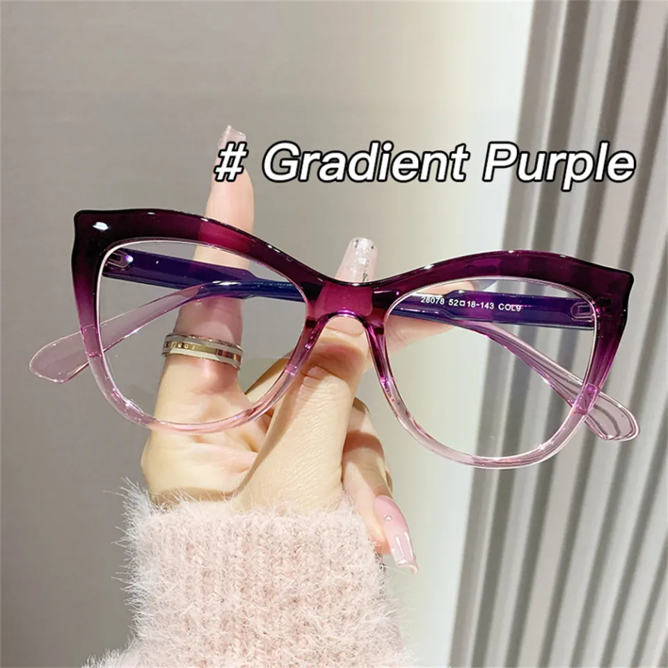2024 New Cat Eye Glasses Optical Eyeglasses Frame Women Blue Light