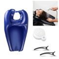 Inflatable Shampoo Basin PVC Foldable Portable Shampoo Pad Spa Tub Deflate Hair Washing Basin for Pregnant Women Elderly. 