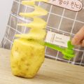 Amazing Vegetable Roll Machine Creative Lazy Man Spiral Cucumber Cutter Whirlwind Potato Slicer Rotating Potato Tart Knife. 