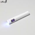 Monja Portable Mini Nail Dryer Lamp White Nail Art UV LED Flashlight with LED Screen Display Quick Dry Nail Light Nail Art Tools.