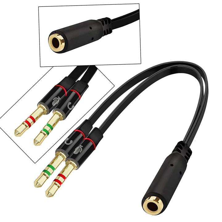 3.5mm%201%20Female%20to%202%20Male%20Headphone%20&%20Mic%20Plugs%20Audio%20Y%20Splitter%20Cable%20Cord%20-%20Image%204