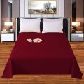 1Pc Thick 100% Cotton Flat Sheet Solid Color High Quality Bed Sheet Various Sizes Can Be Customized. 