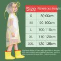 Cute Duck Polyester Baby Raincoat Outdoor Waterproof Rain Coat Children Impermeable Poncho Boy Girl Rain Jacket Gift. 