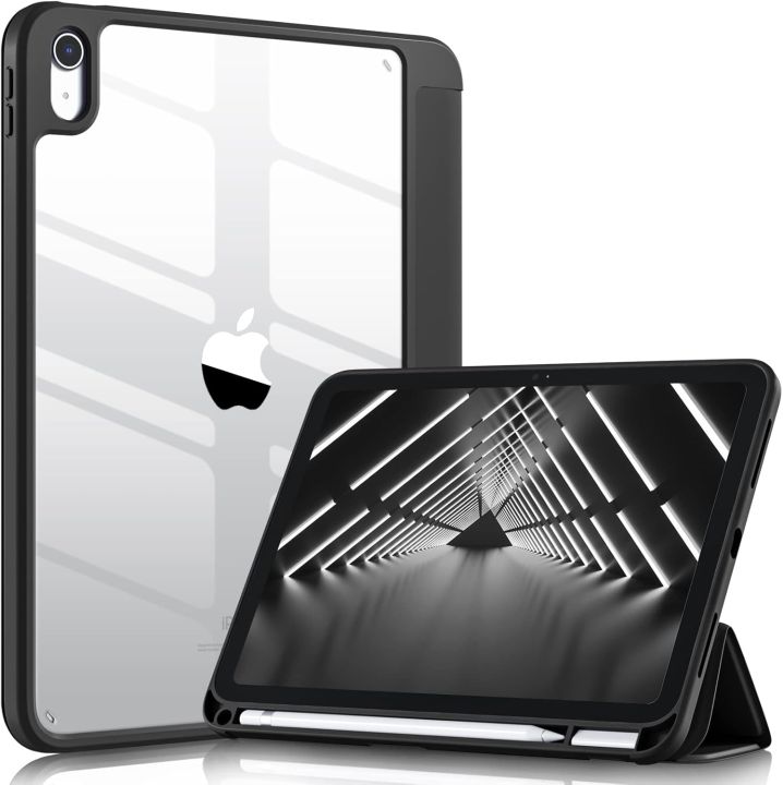 EVO%20Crystal%20Folio%20Case%20for%20iPad%20(A16)%2011th/10th%20Generation%20(2025/2022)%20%5BAuto%20Sleep/Wake%20Cover%5D%20%5BPencil%20Holder%5D%20%5BSoft%20Flexible%20Case%5D%20Rugged%20Series%20for%20Apple%20iPad%2010th/11th%20Gen%20Multi%20Folding%20Style%20Transparent%20Back%20Cover%20-%20Image%206