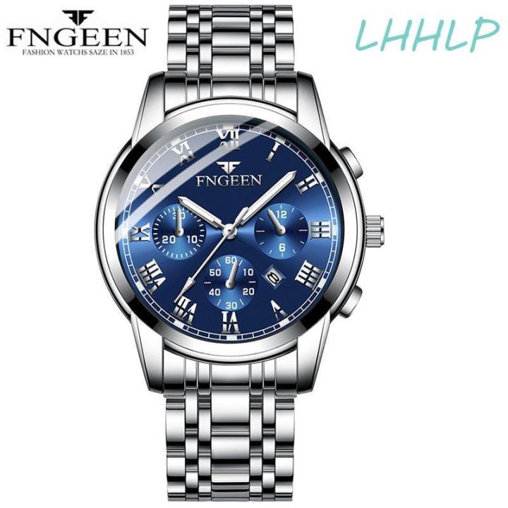 FNGEEN%204006%20High%20Quality%20Luxury%20Men's%20Quartz%20Watch%20Luminous%20Calendar%20Stainless%20Steel%20Strap%20Wristwatch%20For%20Men%20-%20Image%207