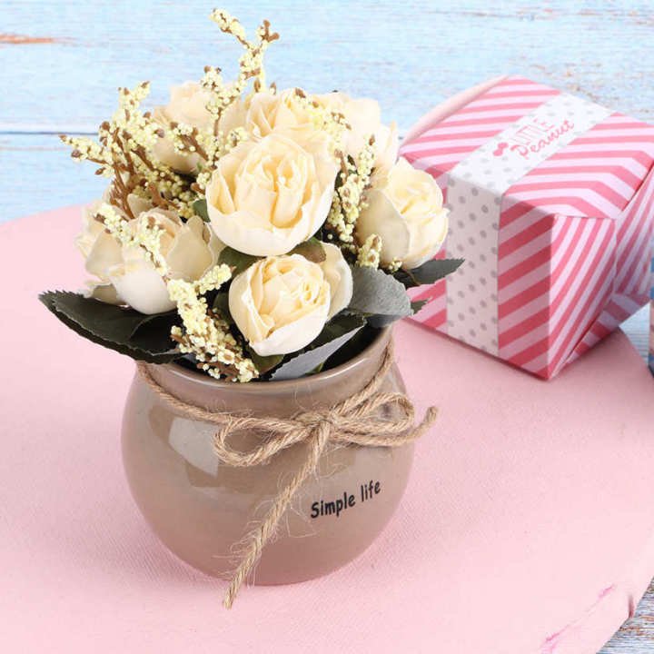 Artificial%20Flowers%20Bouquet%20Ceramic%20Vase%20Silk%20Rose%20Flower%20Potted%20Home%20Desktop%20Decoration%20Ornament%20White%20-%20Image%209