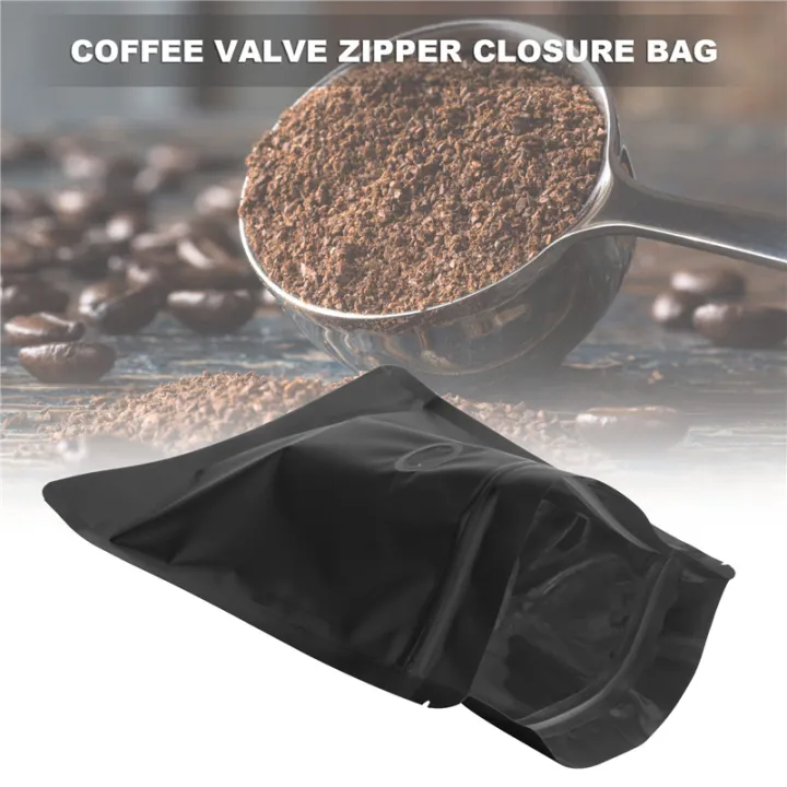 200Pcs%20Matt%20Aluminum%20Foil%20Coffee%20Valve%20Zipper%20Closure%20Bag%20Vertical%20Aluminum%20Foil%20250G%20Black%20-%20Image%204