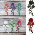【In-Demand Item】 DIY Floral Colorful Iron On Patch Clothes Sticker Embroidery Patches Long String Flowers. 